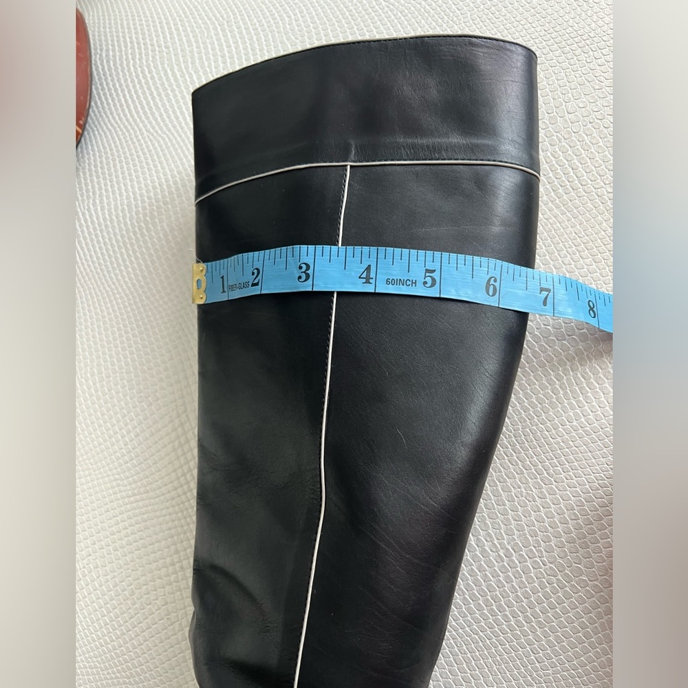 Badgley Mischka sexy black calf leather boots - Picture 10 of 15